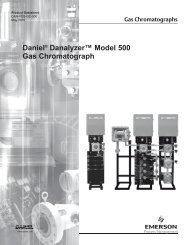 Daniel Danalyzerâ¢ Model 500 Gas Chromatograph - ETA Process ...