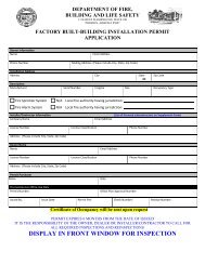 factory built-building installation permit application - Department of ...