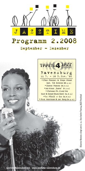 Jazztime Programm Herbst 2008