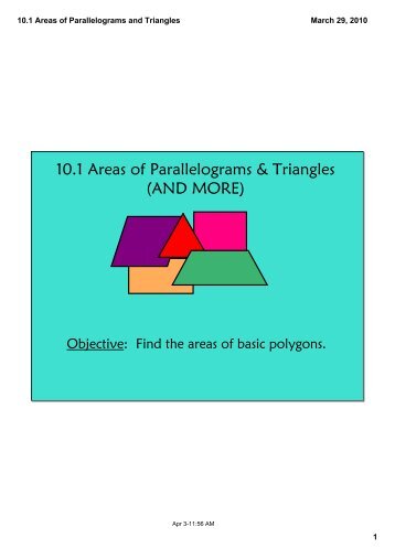 10.1 Areas of Parallelograms and Triangles.pdf