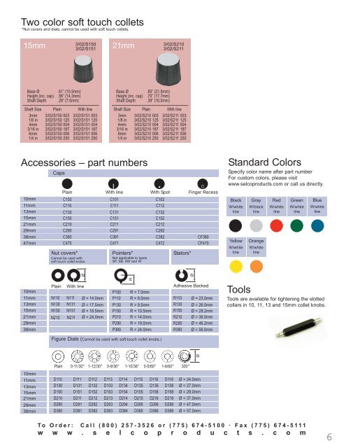 Control Knobs Catalog - Selco Products Company