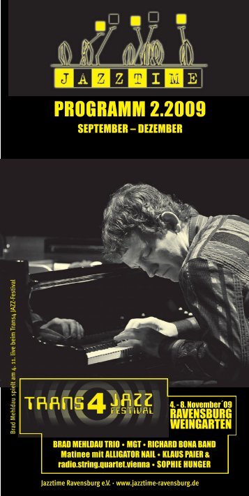 Jazztime Programm Herbst 2009