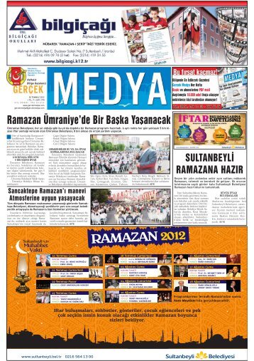 Ramazan Ümraniye'de Bir Başka Yaşanacak - gerçek medya gazetesi