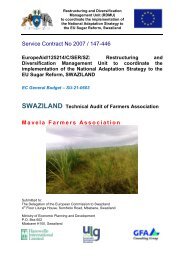 Service Contract No 2007 / 147-446 Mavela Farmers ... - Swaziland