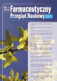 PokaÅ¼ caÅy numer - FPN - Farmaceutyczny PrzeglÄd Naukowy