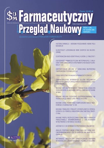 PokaÅ¼ caÅy numer - FPN - Farmaceutyczny PrzeglÄd Naukowy