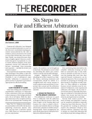 Six Steps to Fair and Efficient Arbitration - Jams