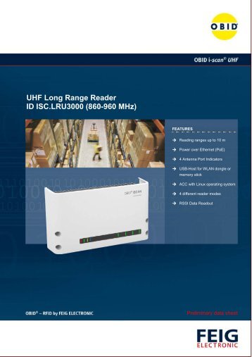 UHF Long Range Reader ID ISC.LRU3000 (860-960 ... - Anixandra