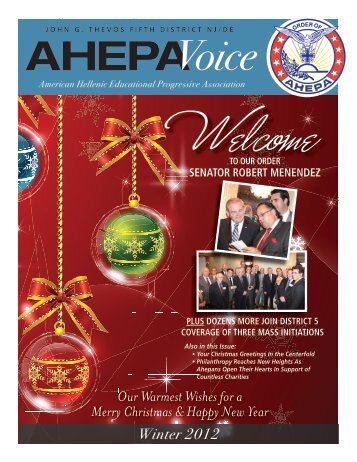 Our Warmest Wishes for a Merry Christmas ... - AHEPA District 5