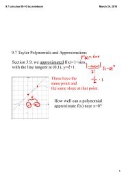 9.7 calculus 09-10 bc.notebook - Steve Willott's Math Help Site