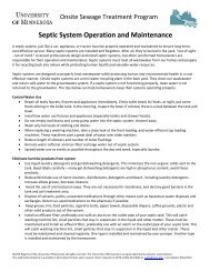 Septic System Operation and Maintenance - Onsite Sewage ...