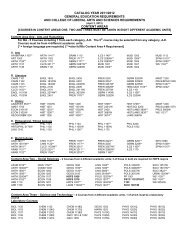 General Education Requirements - Human Development and Family ...