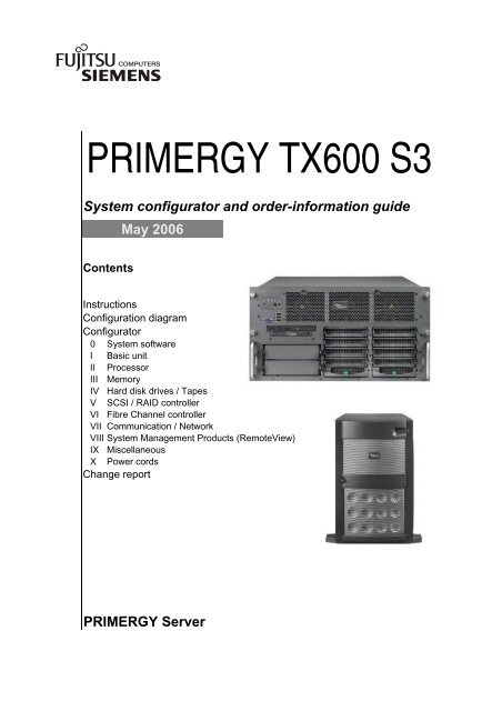 PRIMERGY TX600 S3