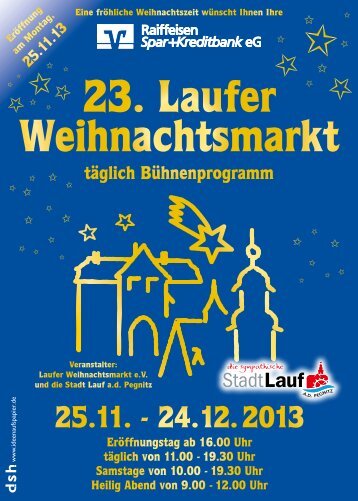 Flyer 2013 - Laufer Weihnachtsmarkt