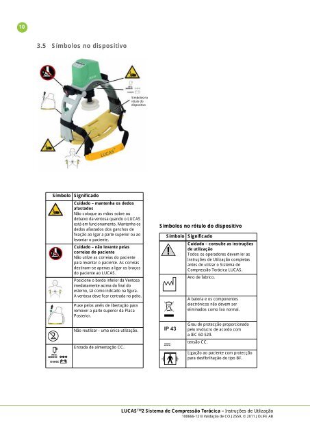 Instruções de Utilização PT - Lucas CPR