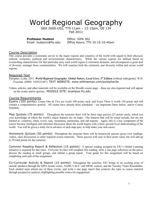 overview on the geography of my version of AO, part 1: The Three