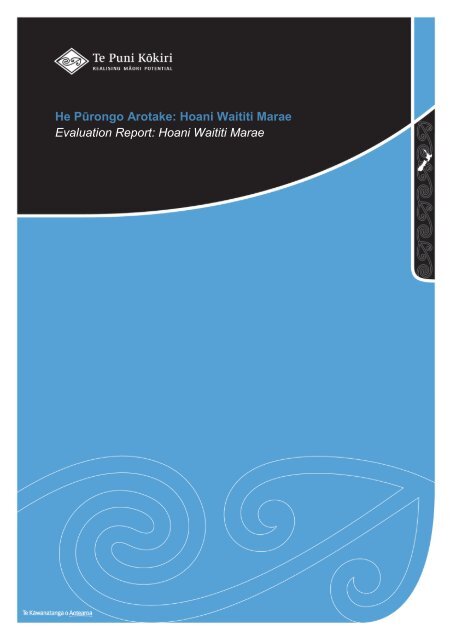 Evaluation Report: Hoani Waititi Marae: PDF 1.4MB - Te Puni Kokiri
