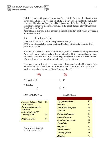 Nöjt Barn Index - Karlskoga kommun