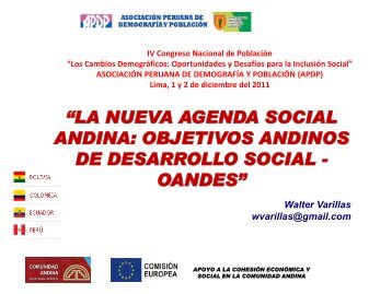 Objetivos Andinos de Desarrollo Social - APDP