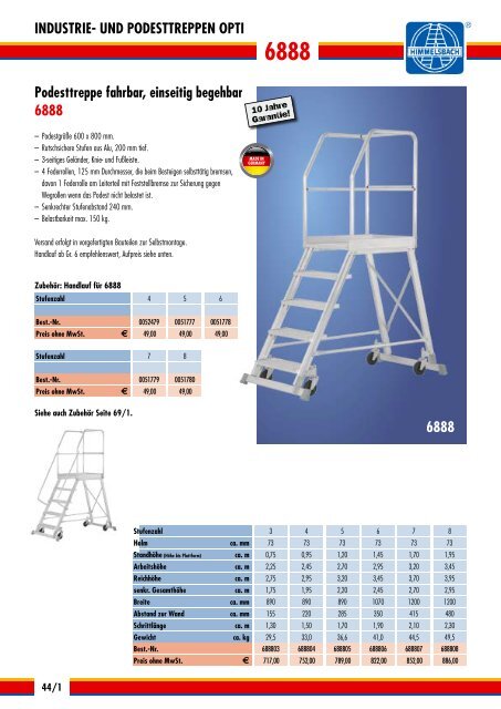 BAuKASTENSySTEM FÃœR INduSTRIE-ÃœBERSTIEGE uNd TREPPEN