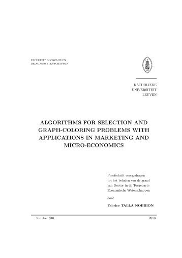 PhD thesis in Applied Economics from KU Leuven, Belgium - users ...