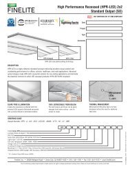 HPR-LED 2x2 SO Tech Sheet - Finelite