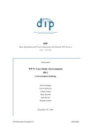 e-Government Ontology - DIP - Semantic Web