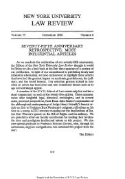 Seventy-Fifth Anniversary Retrospective: Most ... - NYU Law Review