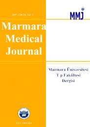 Tam Metin PDF (2646 KB) - Marmara Medical Journal