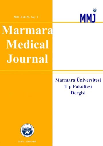 Tam Metin PDF (2646 KB) - Marmara Medical Journal