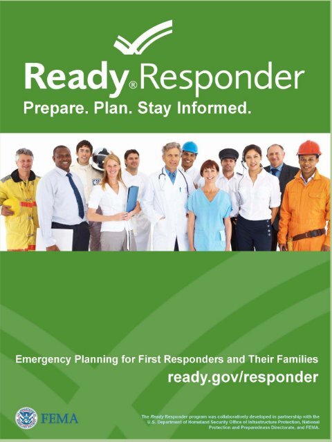 Ready Responder Toolkit, Emergency Planning for First ... - Ready.gov