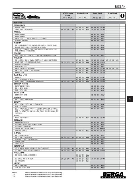 Berga AGM batteries. - page screenshot of berga-batterien.de