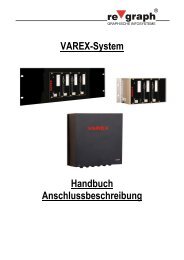 VAREX-System Handbuch Anschlussbeschreibung - regraph GmbH