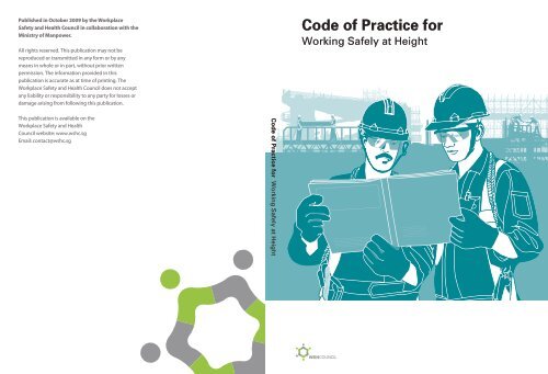 Code Of Practice For Working Safely At Height - Workplace Safety ...