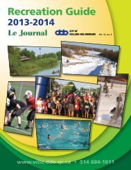 2013-2014 Recreation guide - Ville de Dollard-des-Ormeaux