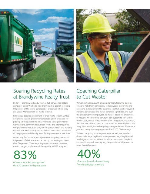 2012 Sustainability Report - Executive Summary - Waste Management