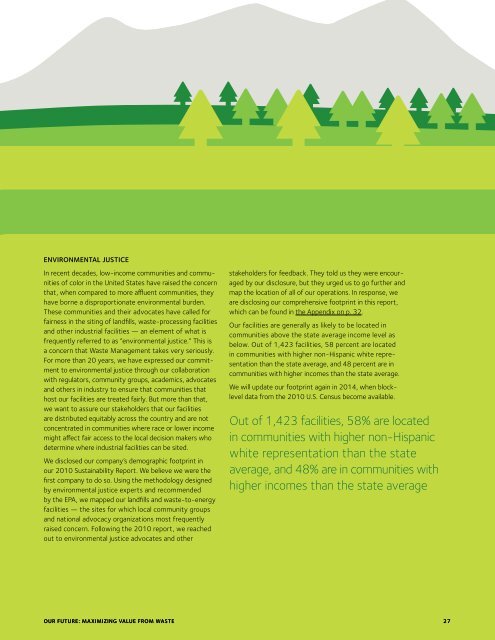 2012 Sustainability Report - Executive Summary - Waste Management