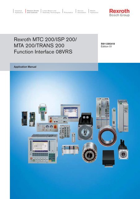 Rexroth MTC 200/ISP 200/ MTA 200/TRANS 200 ... - Bosch Rexroth