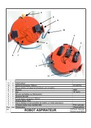 Nomenclature robot aspirateur - Assetec