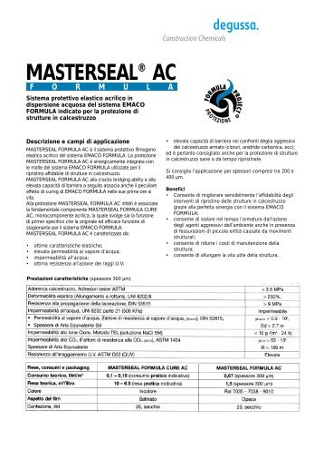 masterseal formula ac - Dekint.it