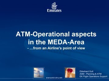 ATM-Operational aspects in the MEDA-Area - World Air Ops