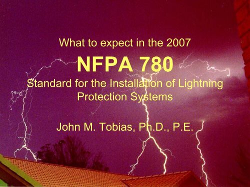 NFPA 780 - Lightning Protection Institute