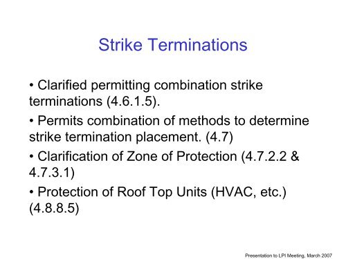 NFPA 780 - Lightning Protection Institute