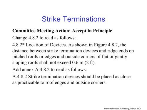 NFPA 780 - Lightning Protection Institute