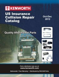 US Insurance Collision Repair Catalog - Kenworth