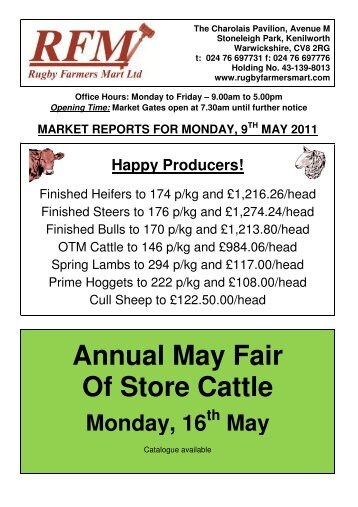 09/05/2011 Weekly Market - Auction Mart