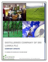 Distilleries company of sri lanka