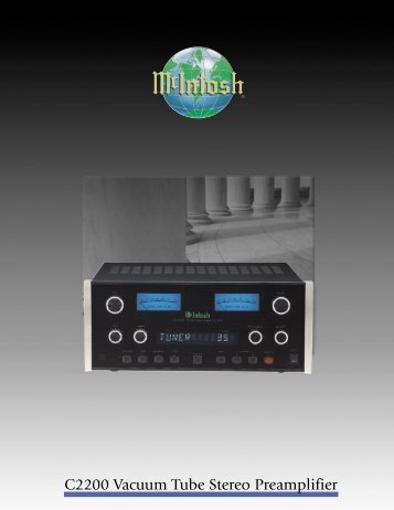 C2200 Vacuum Tube Stereo Preamplifier