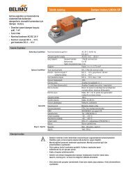 Teknik katalog Damper motoru LM24A-SR - Belimo