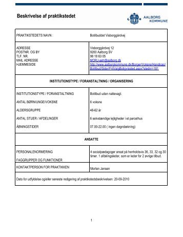 Botilbuddet VisborggÃƒÂ¥rdvej - Aalborg Kommune